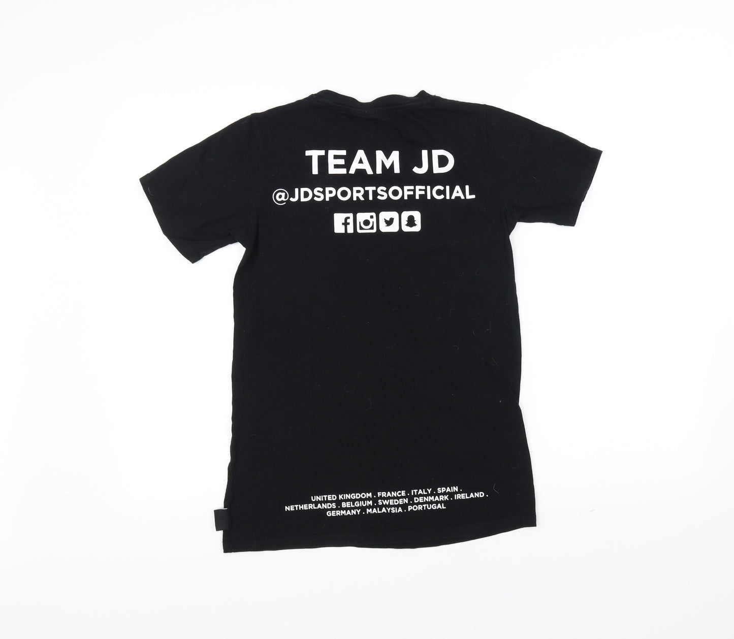 JD Womens Black   Basic T-Shirt Size 6