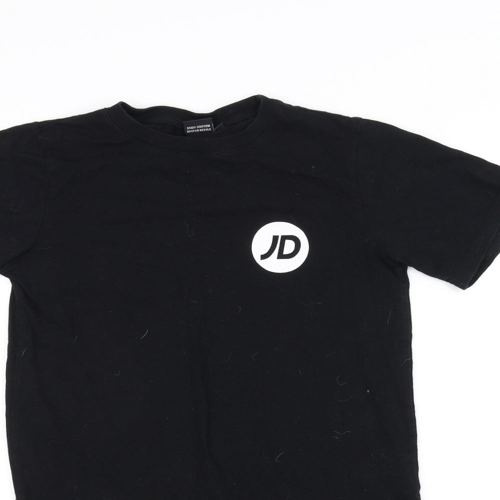 JD Womens Black   Basic T-Shirt Size 6