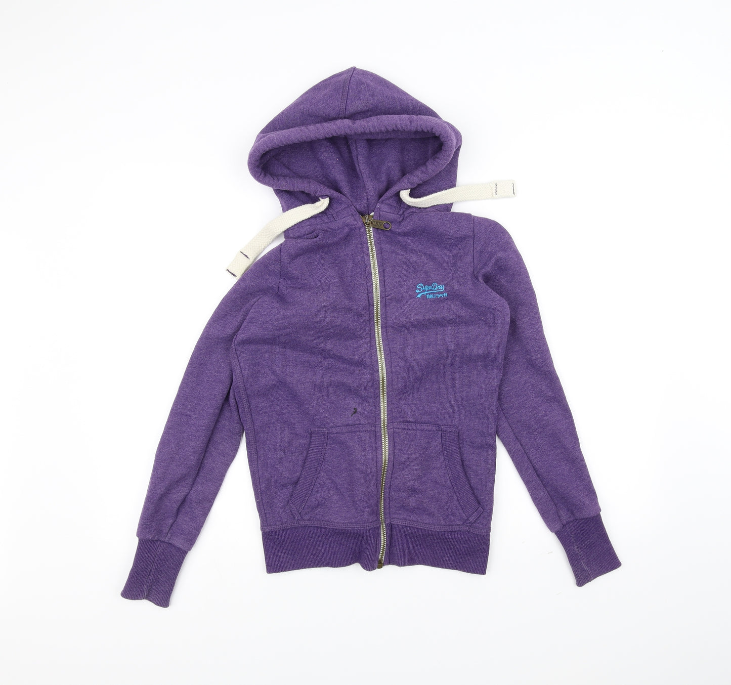 Superdry Womens Purple   Full Zip Hoodie Size XS