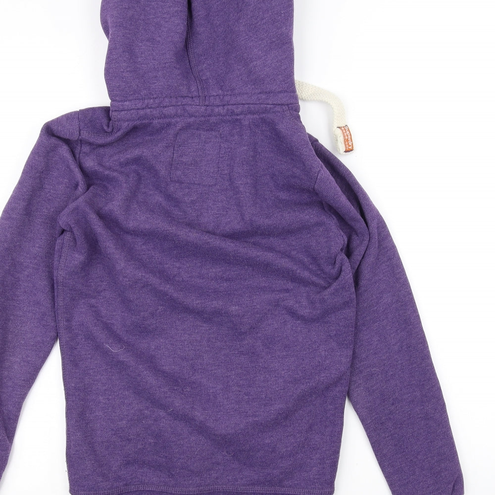 Superdry Womens Purple   Full Zip Hoodie Size XS