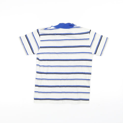Peterborough United Boys Blue Striped  Basic Polo Size 7-8 Years