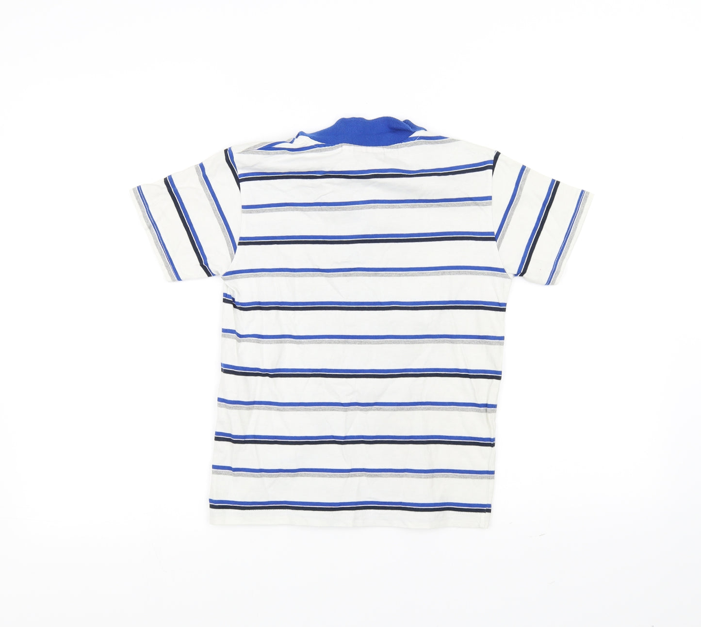Peterborough United Boys Blue Striped  Basic Polo Size 7-8 Years