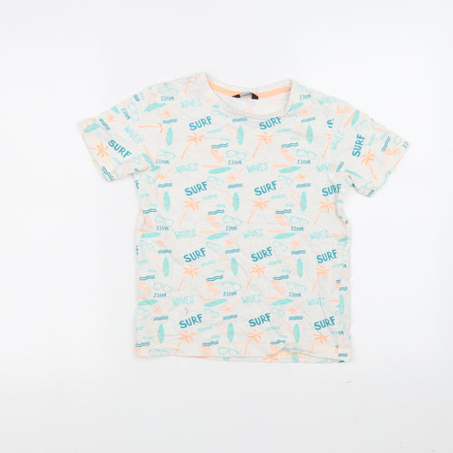 George Girls White   Basic T-Shirt Size 8-9 Years