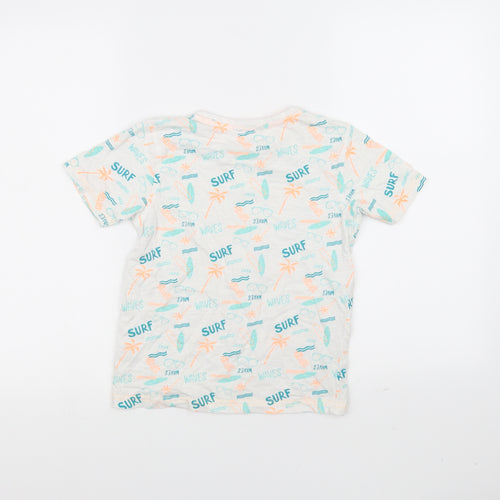 George Girls White   Basic T-Shirt Size 8-9 Years