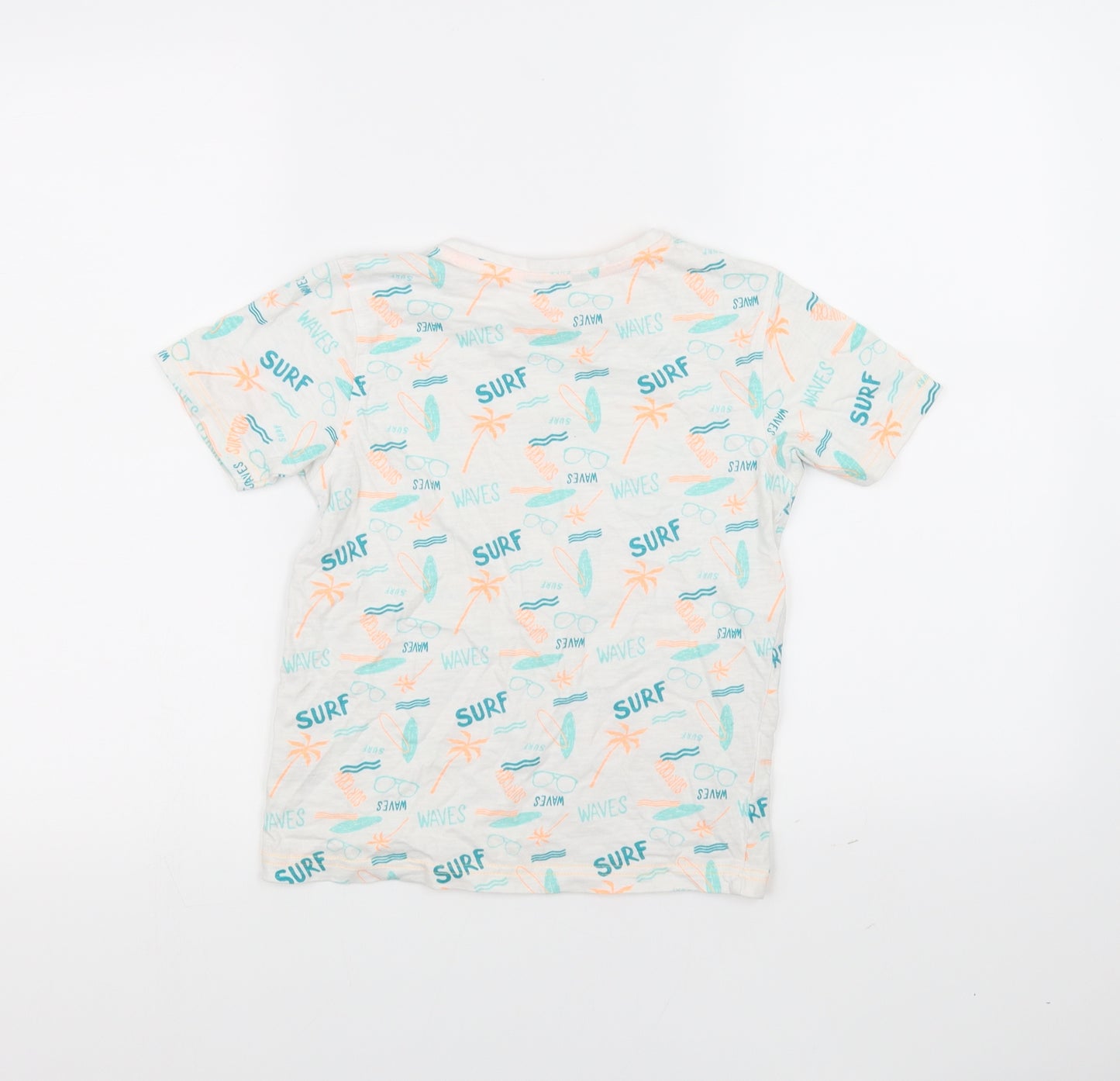 George Girls White   Basic T-Shirt Size 8-9 Years