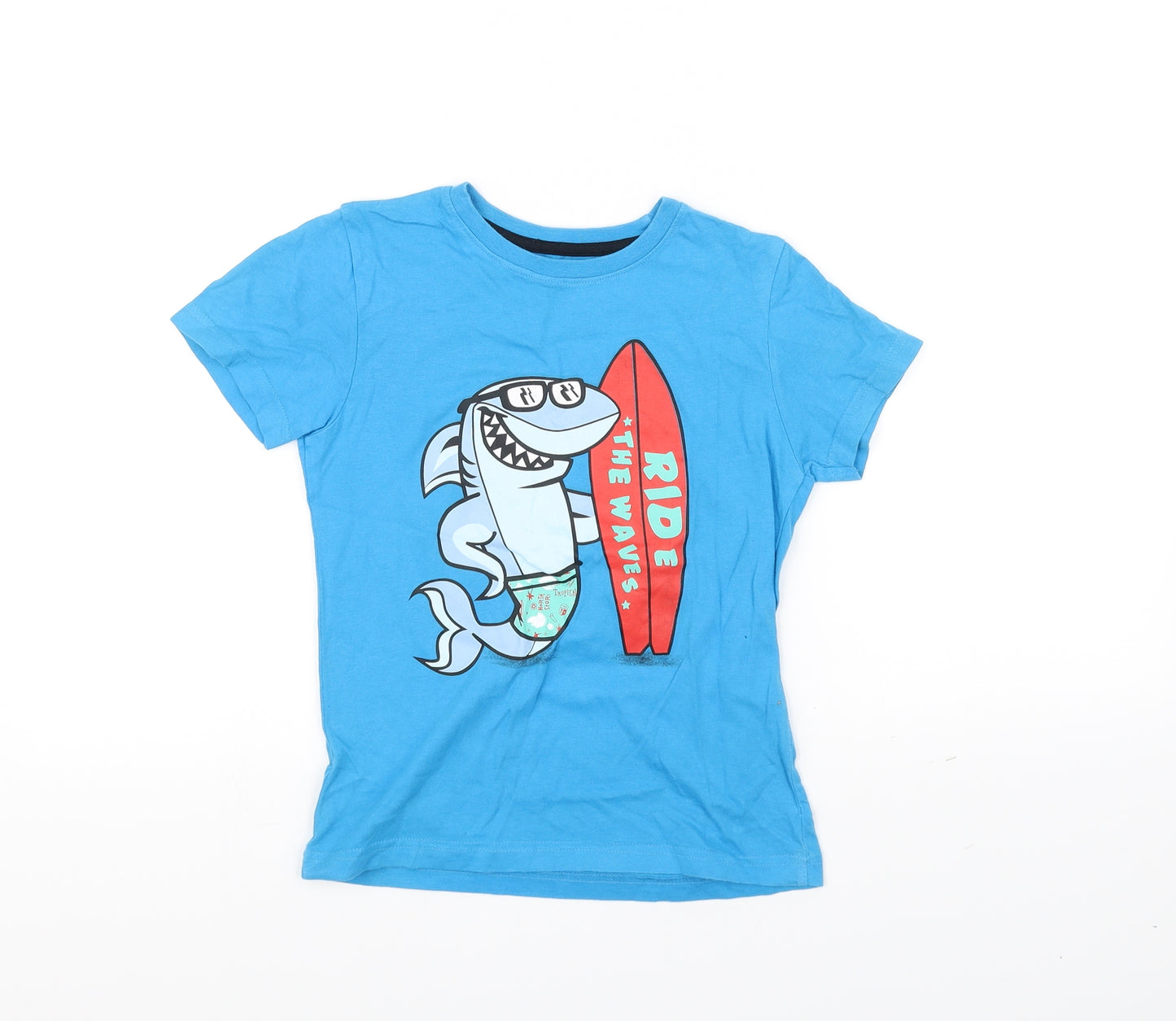 Primark Boys Blue   Basic T-Shirt Size 7-8 Years