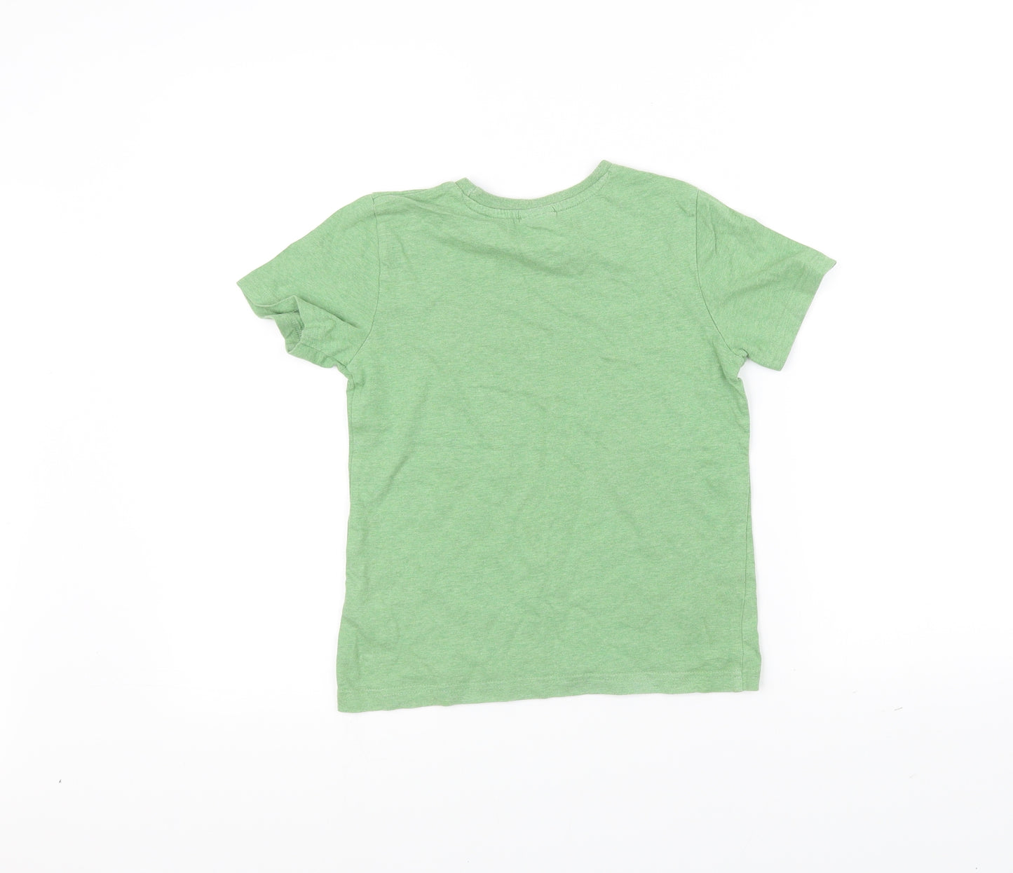 Preworn Boys Green   Basic T-Shirt Size 7-8 Years  - Hulk