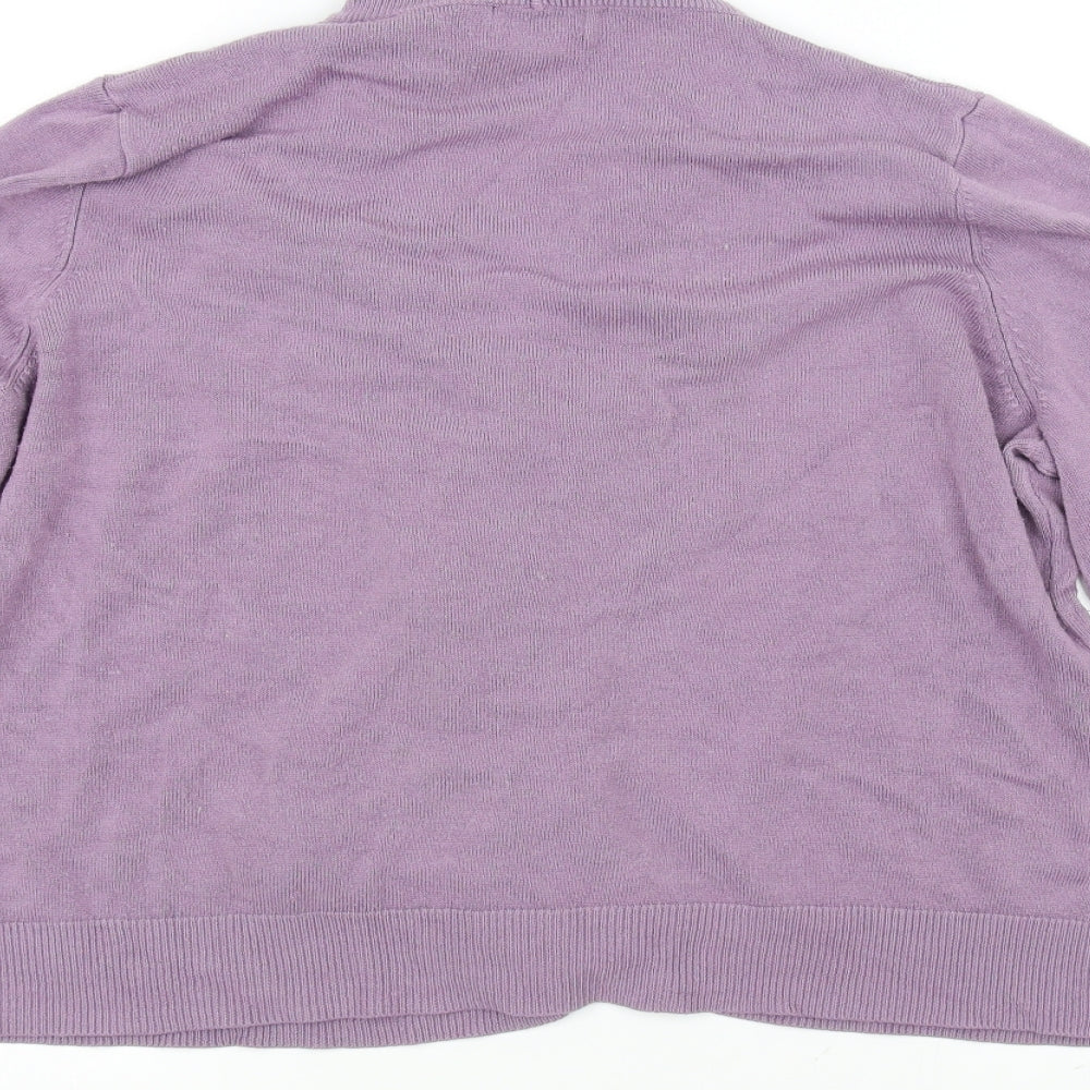 Papaya Womens Purple   Cardigan Jumper Size 20