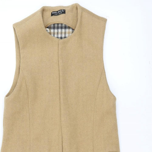 Select Womens Brown   Overcoat Coat Size 10