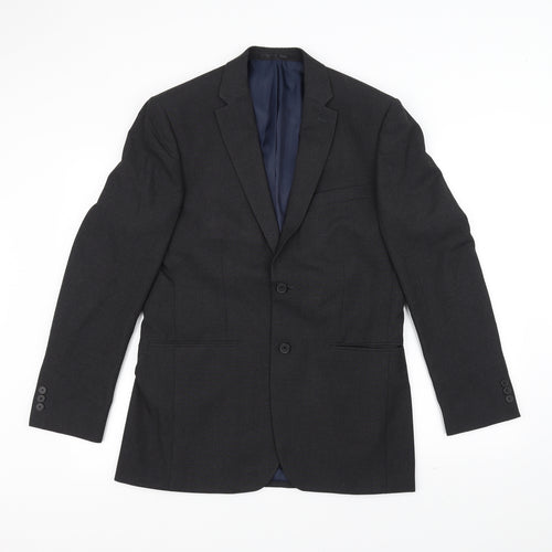 DEBINHAMS Mens Black   Jacket Suit Jacket Size 38