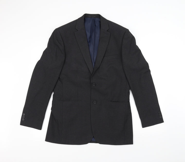 DEBINHAMS Mens Black   Jacket Suit Jacket Size 38