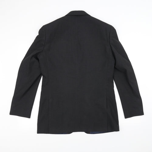 DEBINHAMS Mens Black   Jacket Suit Jacket Size 38