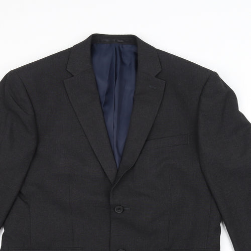 DEBINHAMS Mens Black   Jacket Suit Jacket Size 38