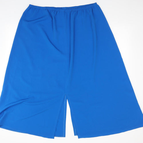 Size Up Womens Blue   A-Line Skirt Size 24