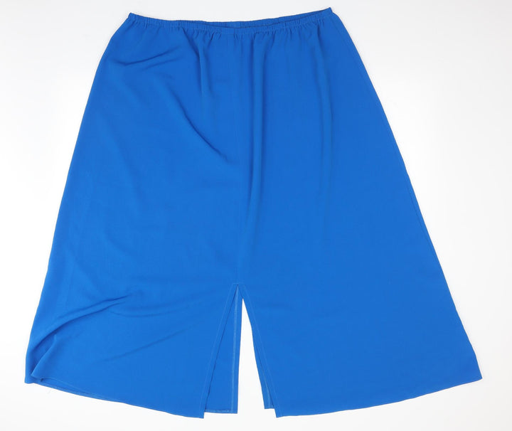 Size Up Womens Blue A-Line Skirt Size 24