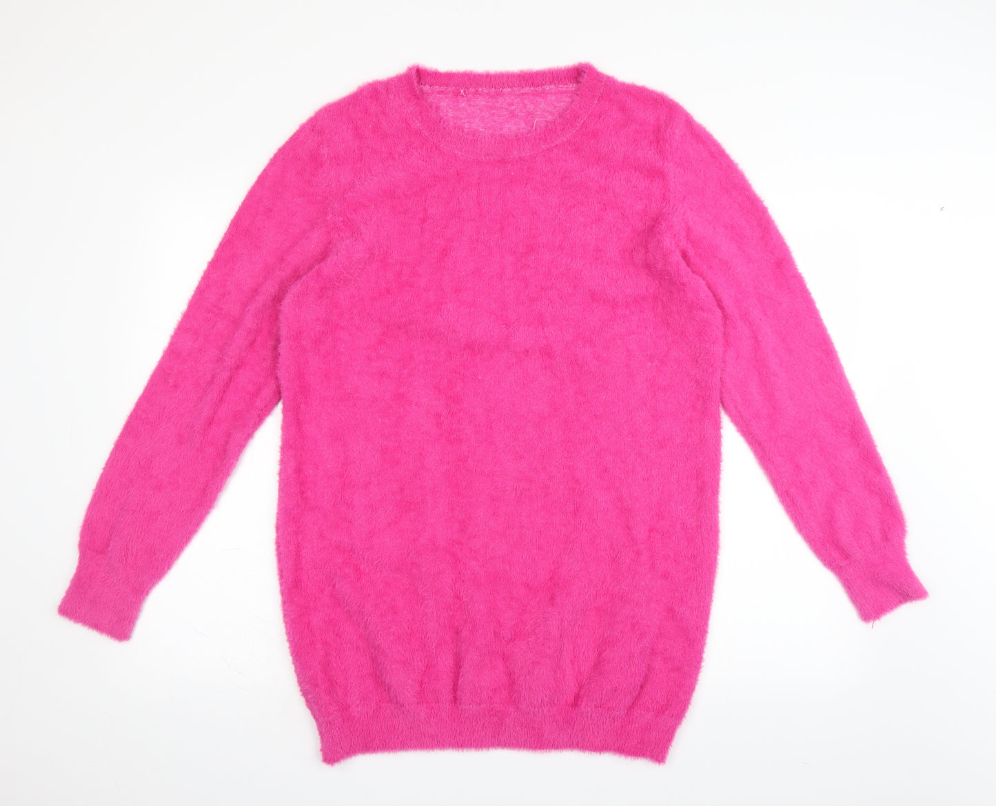 Preworn Womens Pink   Jumper Dress  Size 2XL  - Fluffy