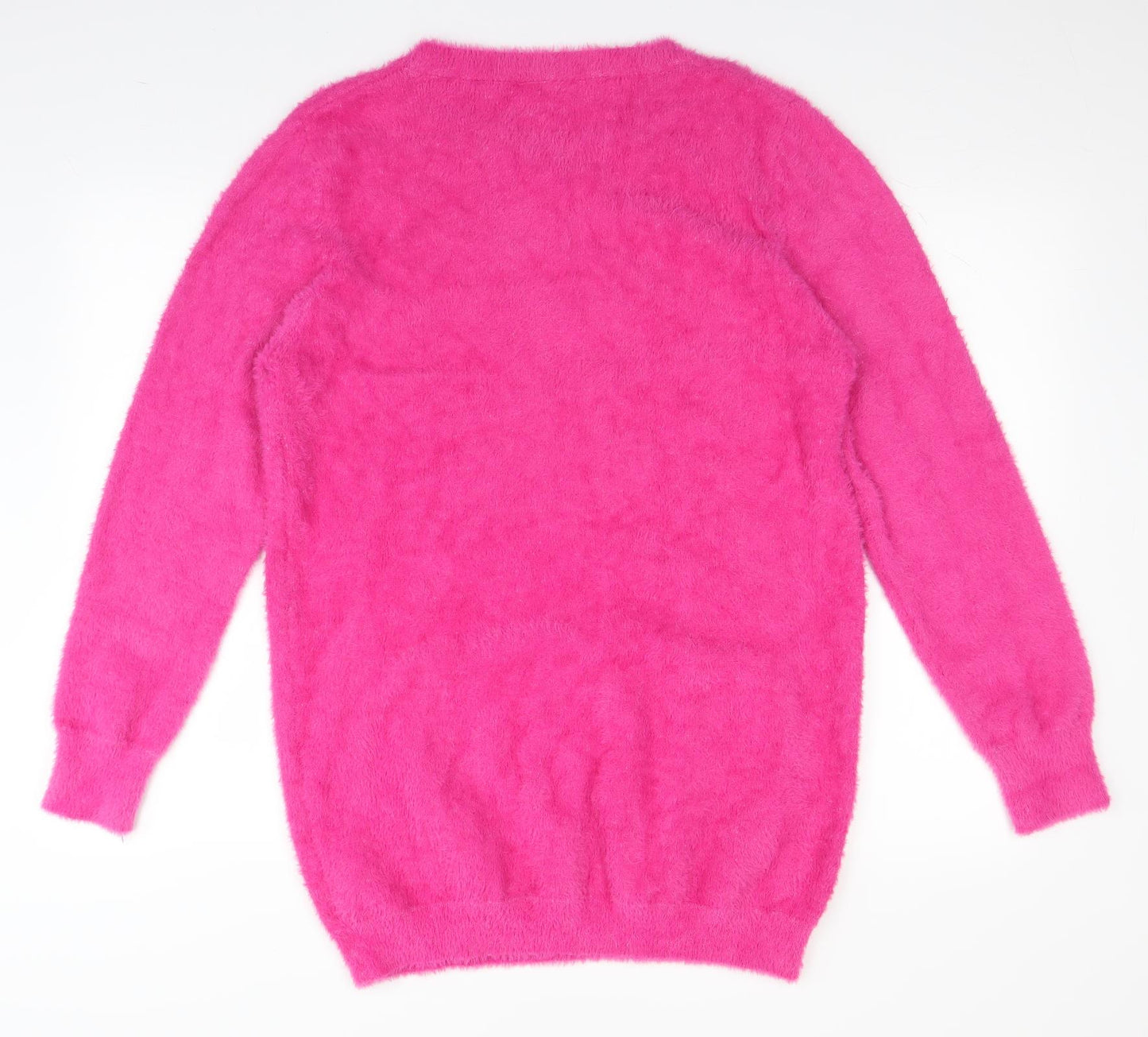 Preworn Womens Pink   Jumper Dress  Size 2XL  - Fluffy