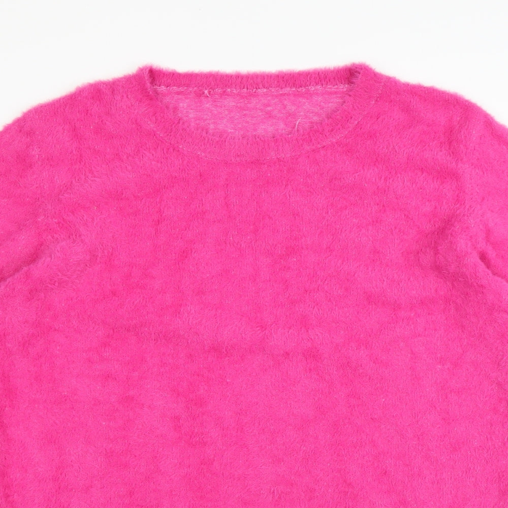 Preworn Womens Pink   Jumper Dress  Size 2XL  - Fluffy