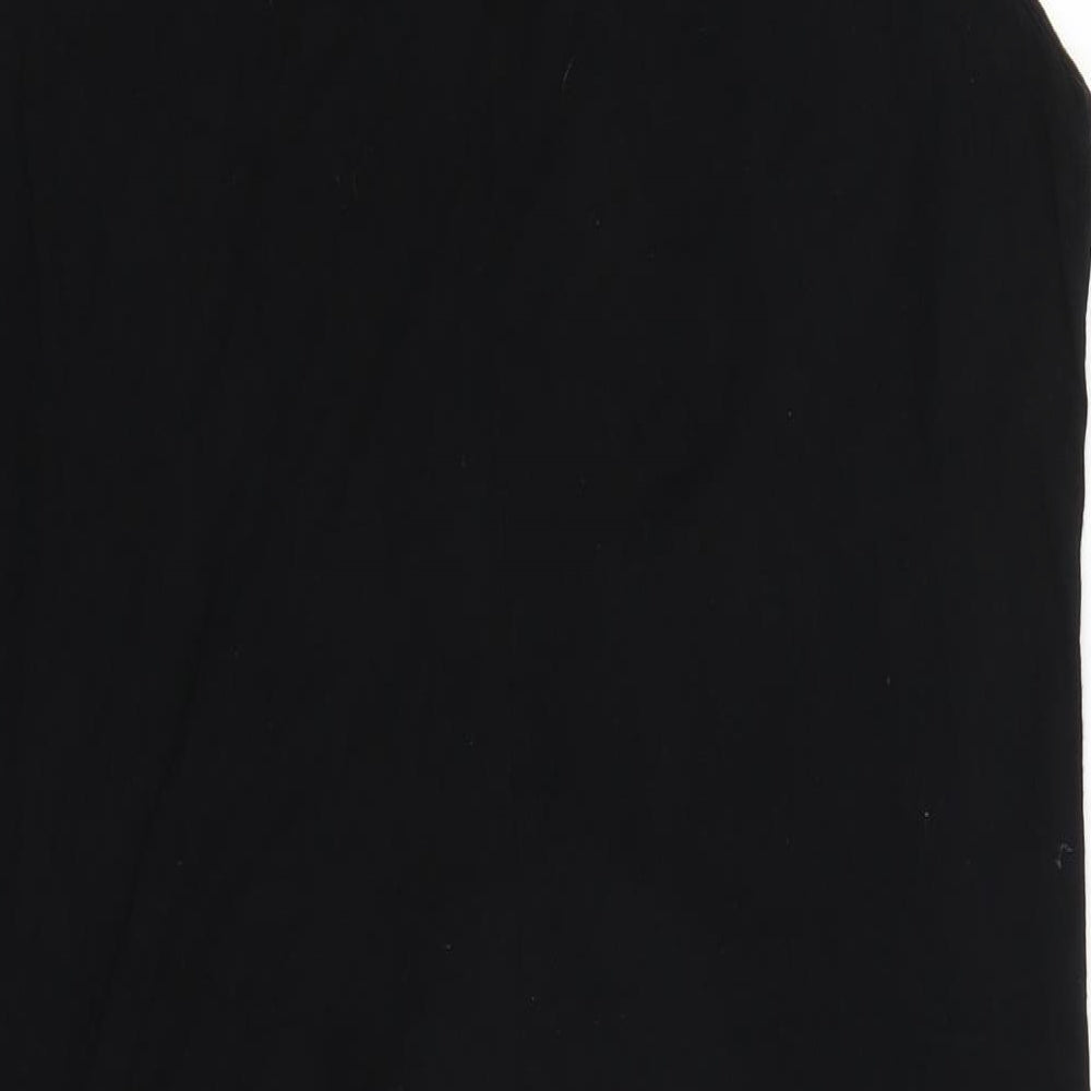 Yours Womens Black   Basic Tank Size 20  - feathers
