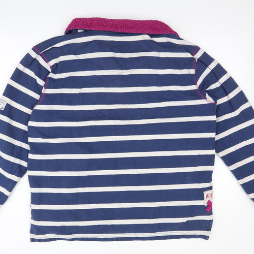 Lazy Jacks Mens Black Striped  Pullover Jumper Size XL  - fleece lined collar