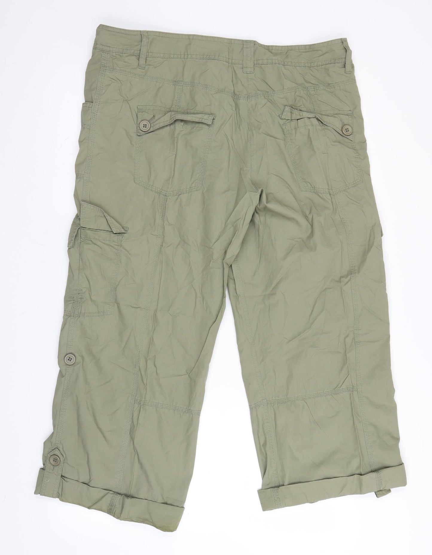 George Womens Green   Cargo Shorts Size 16