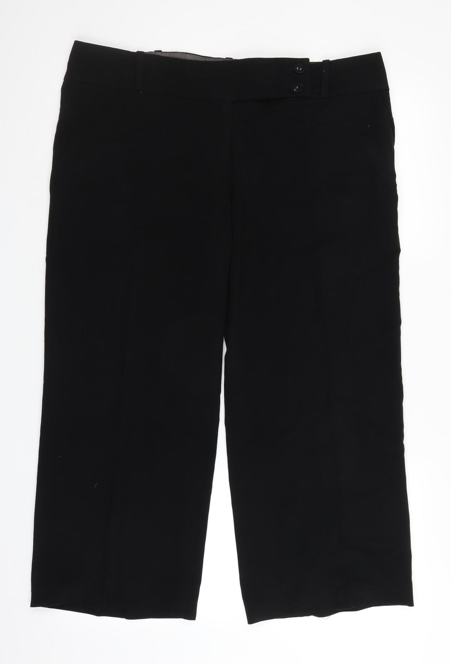 Monsoon Womens Black   Trousers  Size 16 L24 in