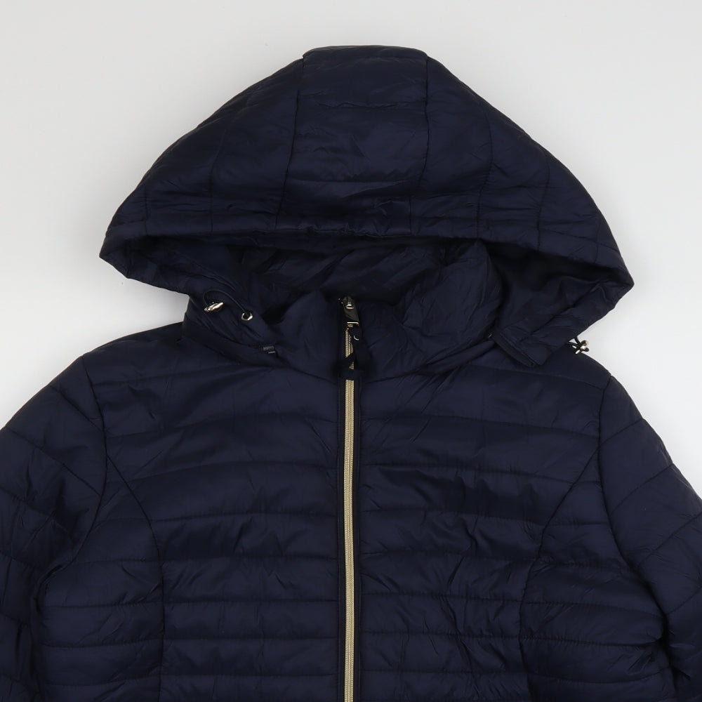 F&F Womens Blue   Puffer Jacket Coat Size 12