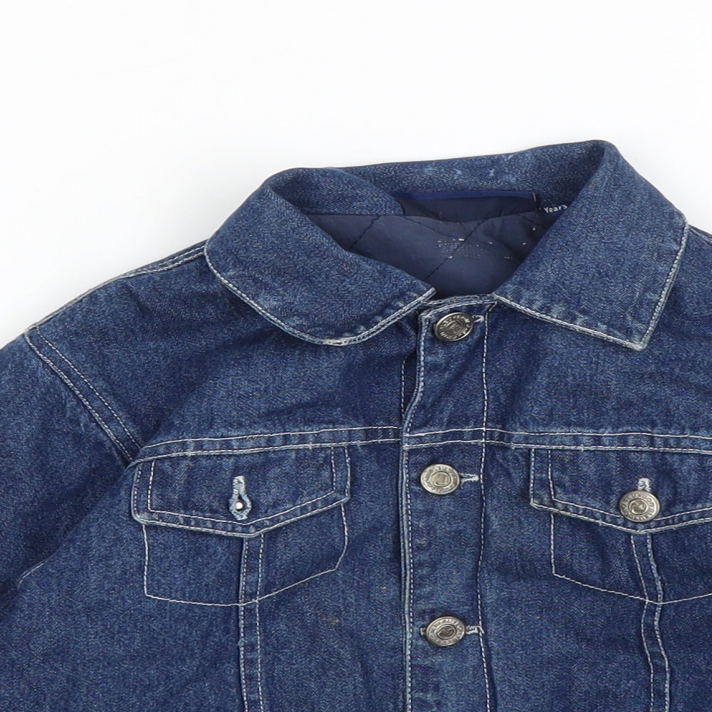 Bon Bleu Boys Blue  Denim Jacket  Size 6 Years