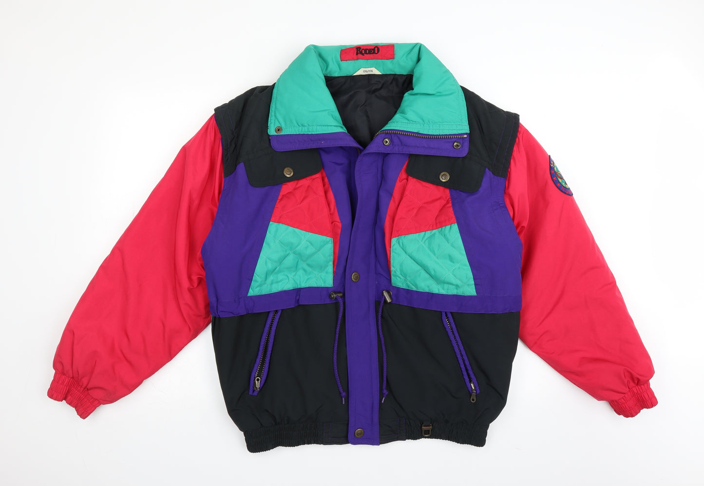 Rodeo Boys Red Colourblock  Ski Jacket Jacket Size 15-16 Years