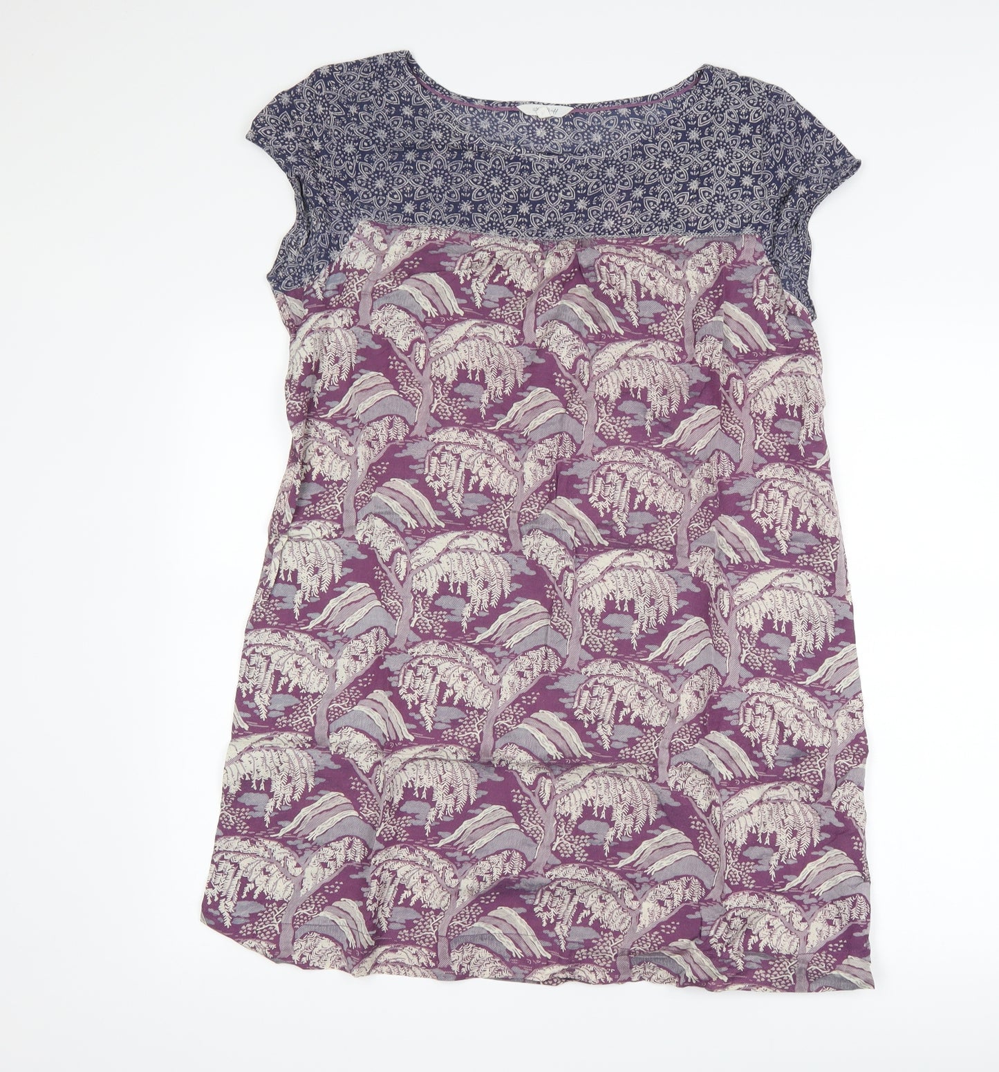 White Stuff Womens Purple Floral  Shift  Size 16