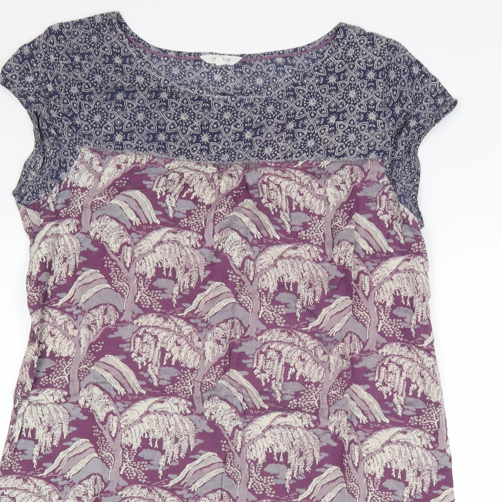 White Stuff Womens Purple Floral  Shift  Size 16
