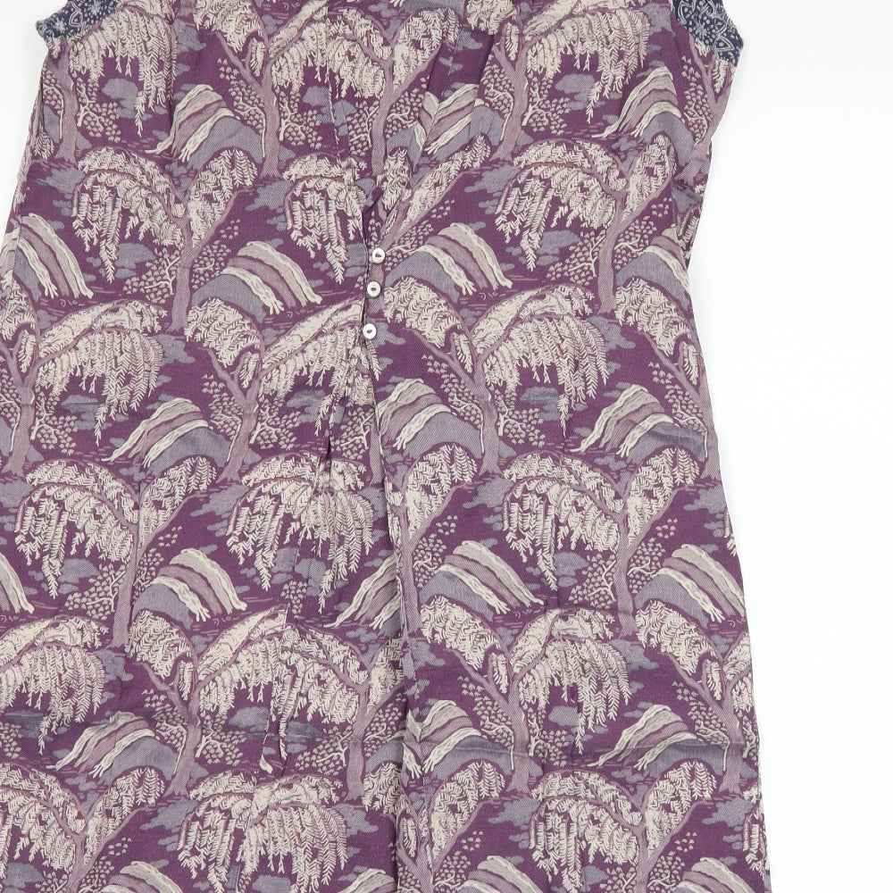 White Stuff Womens Purple Floral  Shift  Size 16
