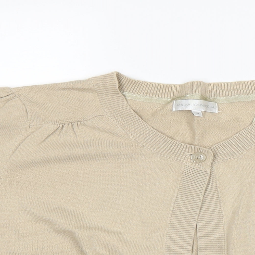 RJR.John Rocha Womens Brown   Shrug Jumper Size 18