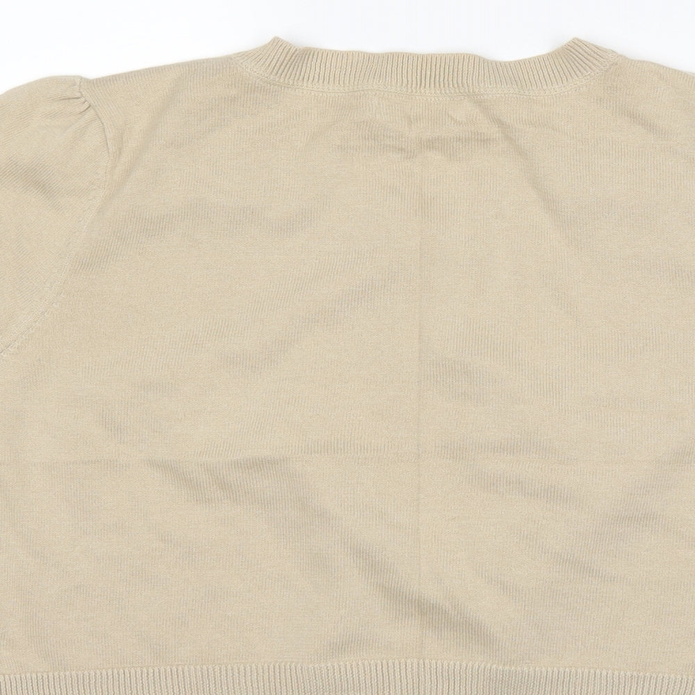 RJR.John Rocha Womens Brown   Shrug Jumper Size 18