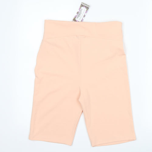 Boohoo Womens Pink   Bermuda Shorts Size 10 - Cycling shorts
