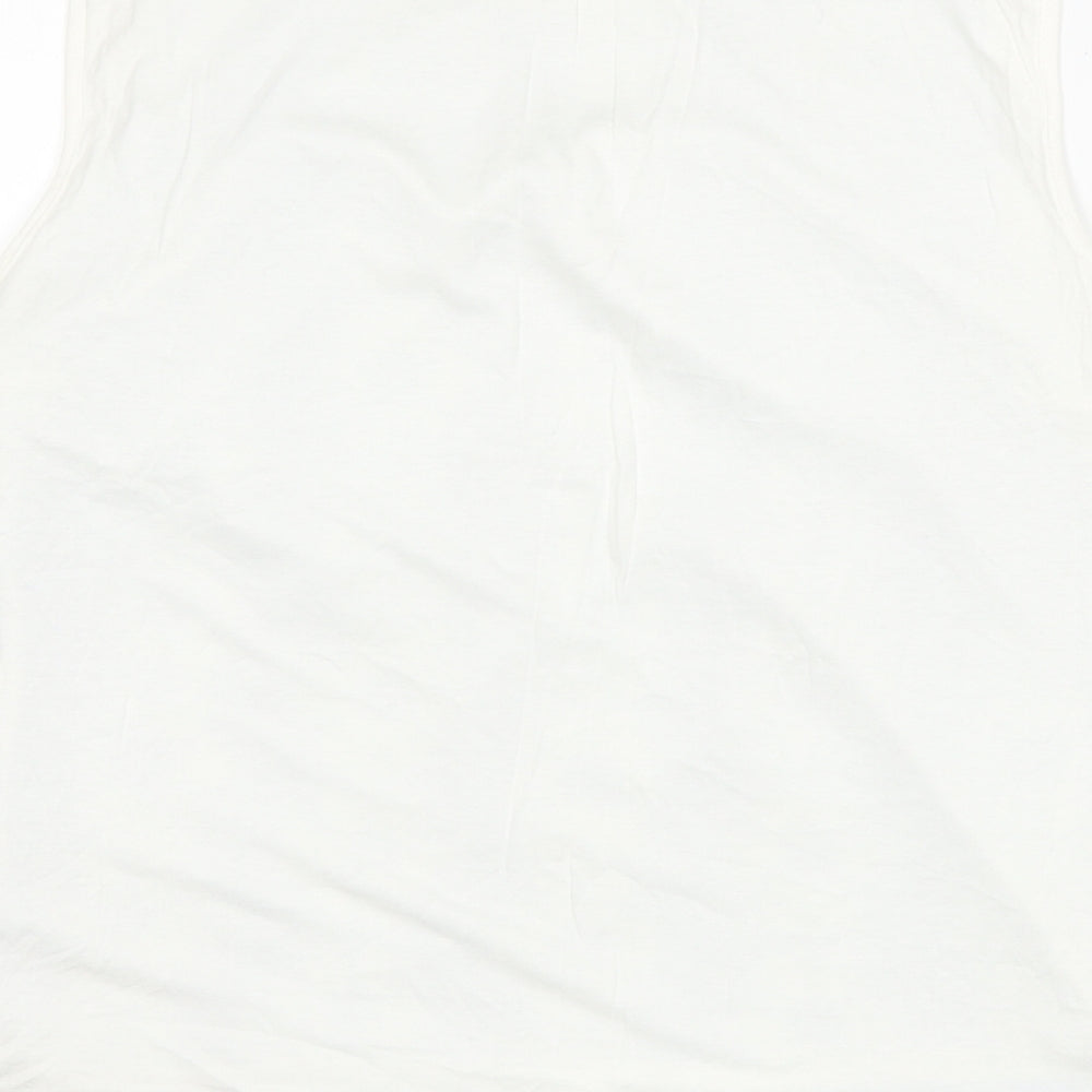 F&F Womens White Floral  Basic Tank Size 18