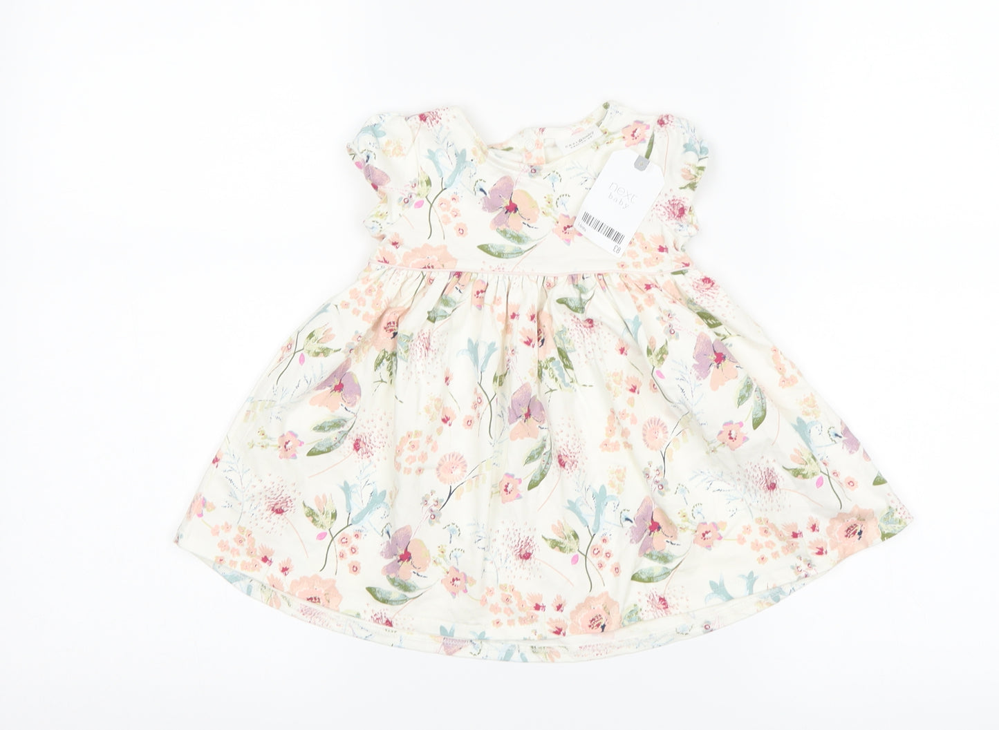 NEXT Girls White Floral  A-Line  Size 3-6 Months