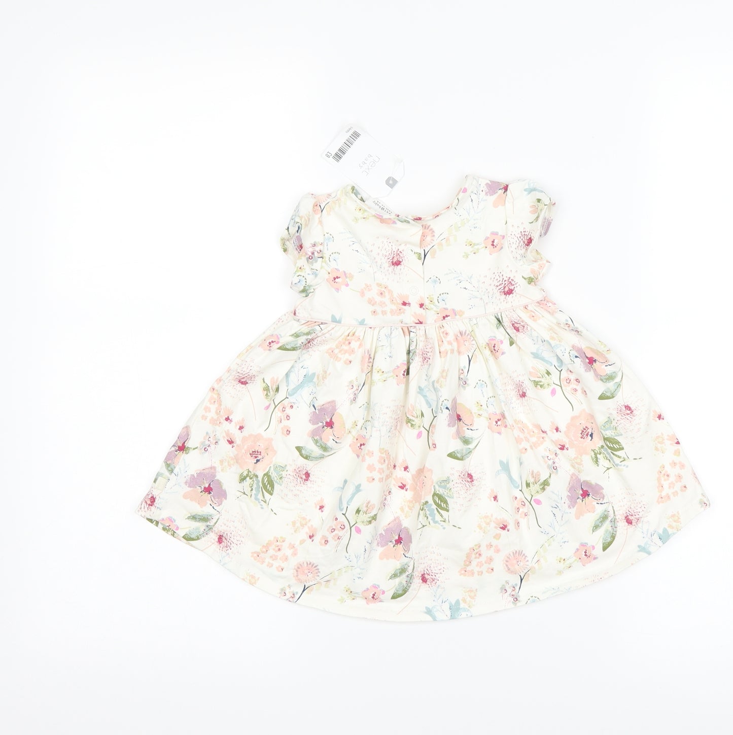 NEXT Girls White Floral  A-Line  Size 3-6 Months