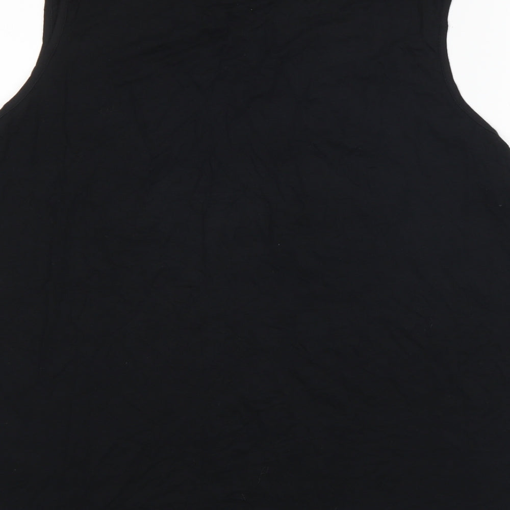 New Look Womens Black Paisley  Basic Tank Size 18