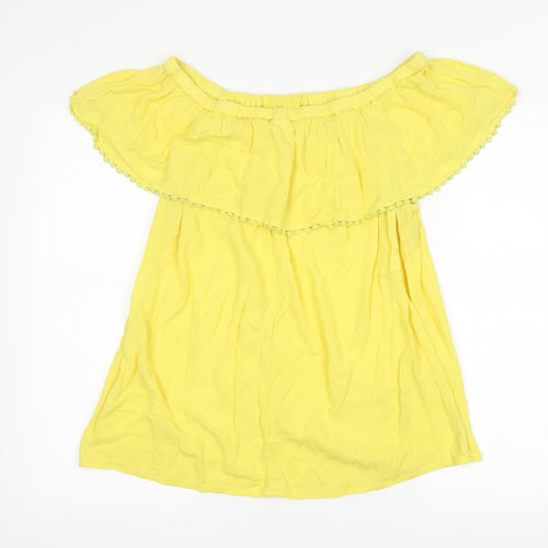 F&F Womens Yellow   Basic T-Shirt Size 16
