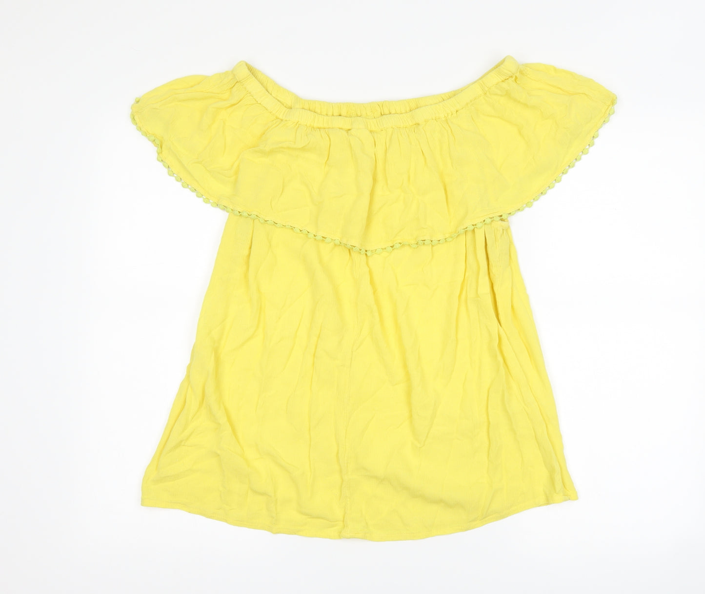 F&F Womens Yellow   Basic T-Shirt Size 16