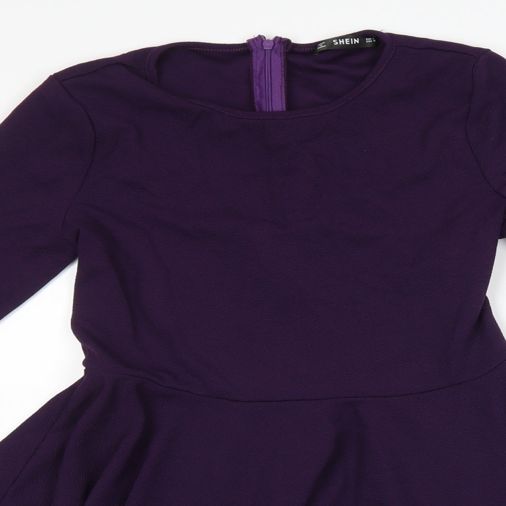 SheIn Womens Purple   Basic Blouse Size M