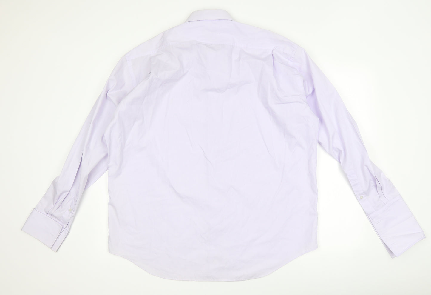 YSL Mens Purple    Dress Shirt Size 17