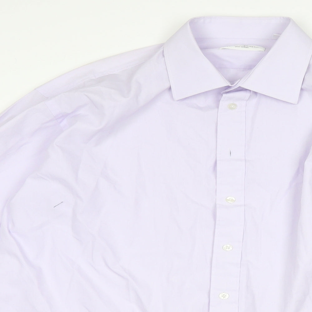 YSL Mens Purple    Dress Shirt Size 17
