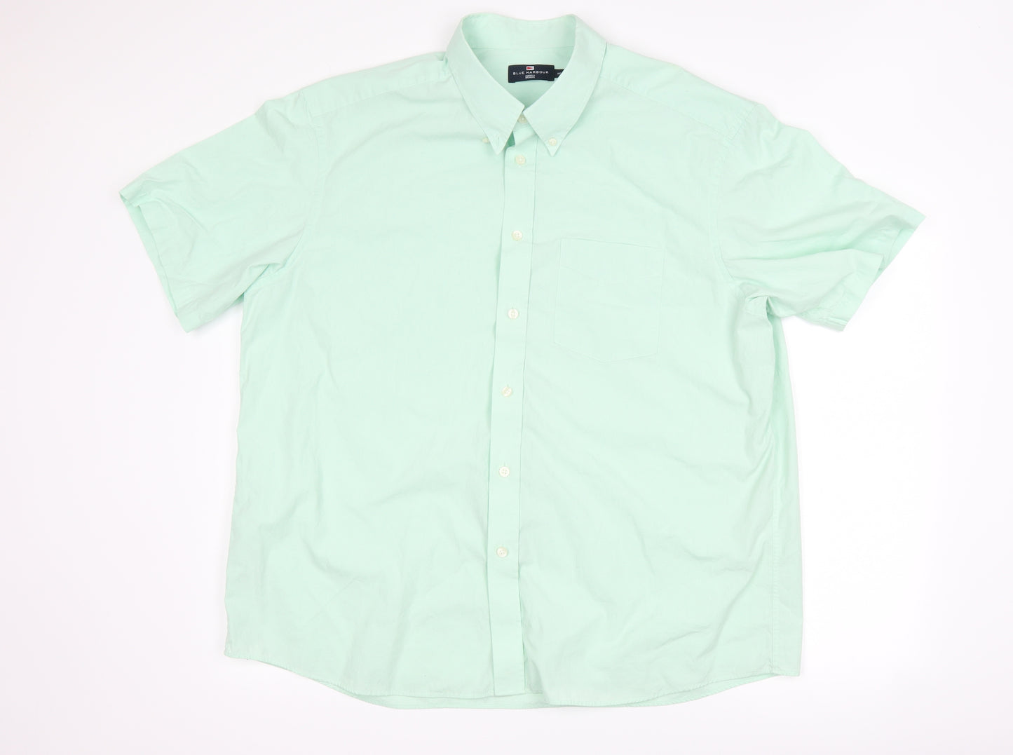 Marks and Spencer Mens Green    Dress Shirt Size 2XL