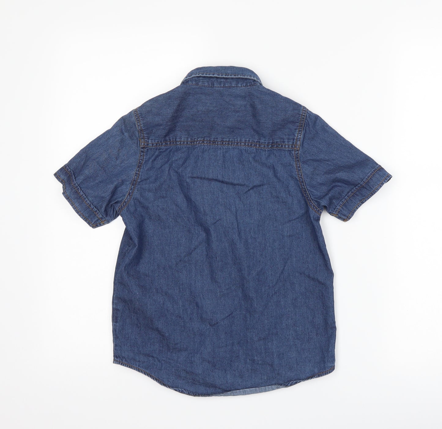 Primark Boys Blue  Denim Basic Button-Up Size 8-9 Years
