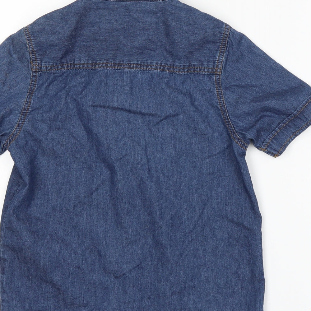 Primark Boys Blue  Denim Basic Button-Up Size 8-9 Years