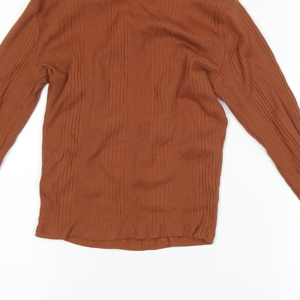 New Look Womens Brown   Basic T-Shirt Size 10
