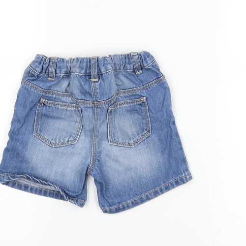 NEXT Girls Blue  Denim Cut-Off Shorts Size 2-3 Years