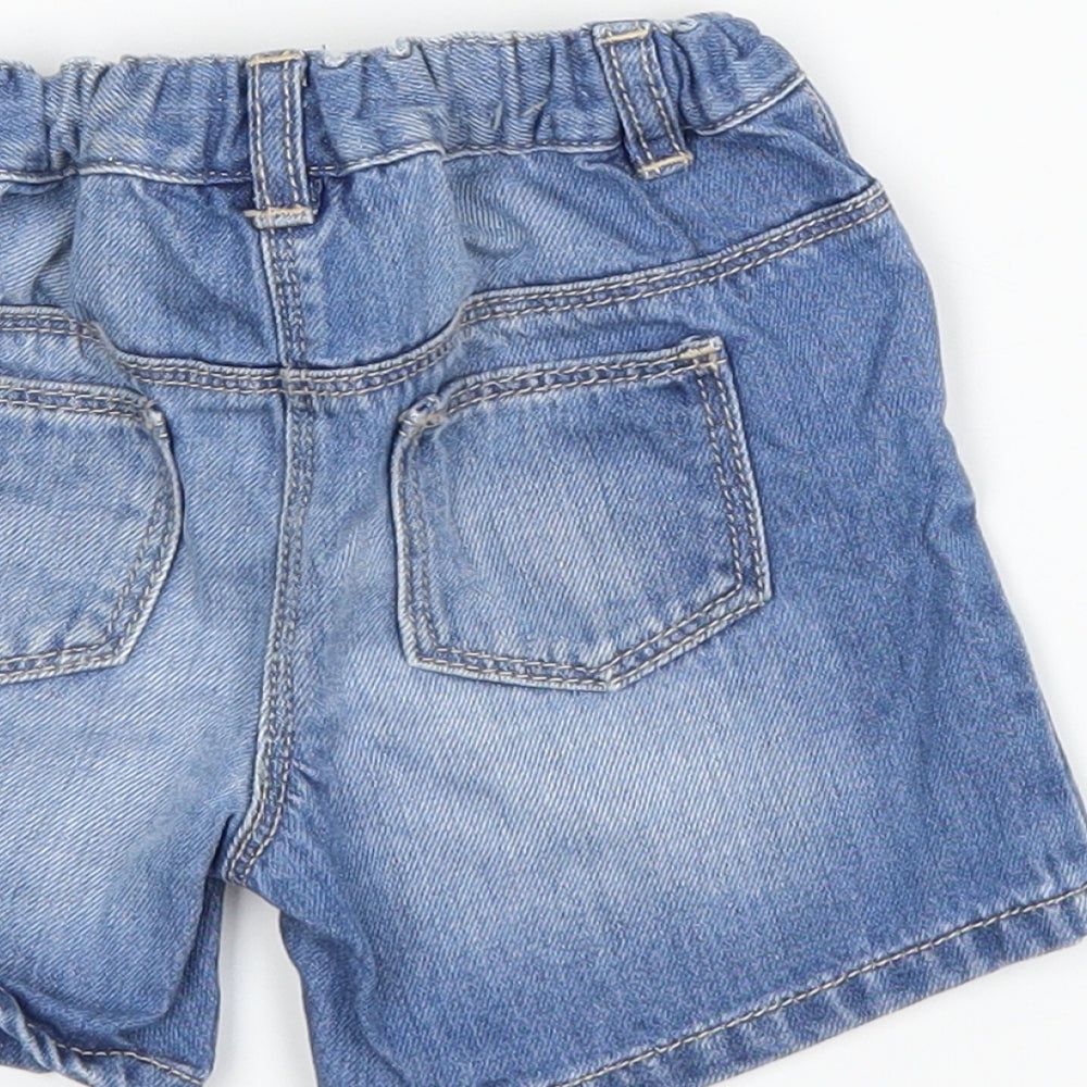 NEXT Girls Blue  Denim Cut-Off Shorts Size 2-3 Years